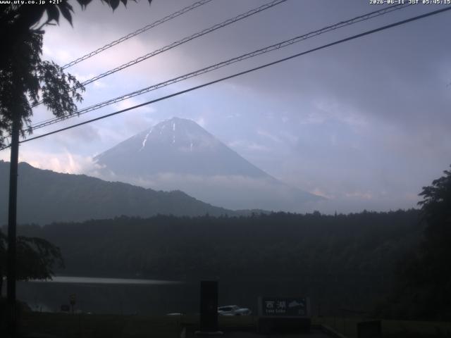西湖からの富士山