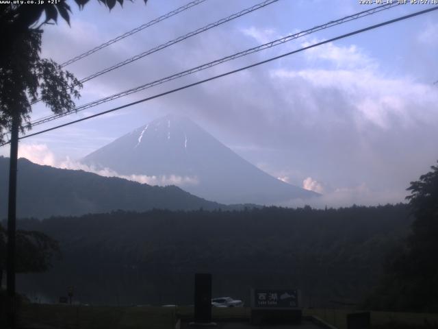 西湖からの富士山