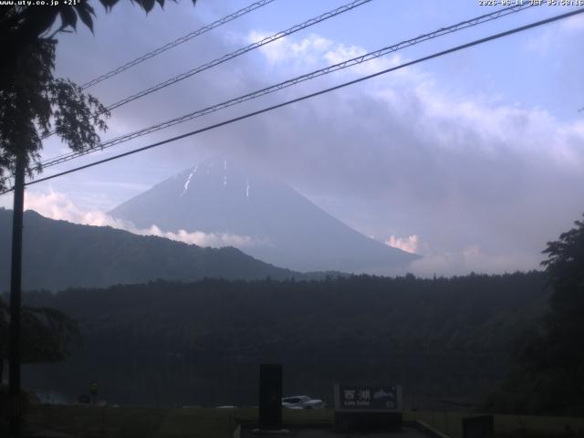 西湖からの富士山