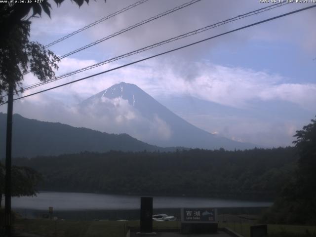 西湖からの富士山