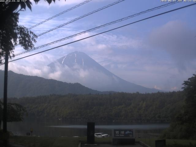 西湖からの富士山