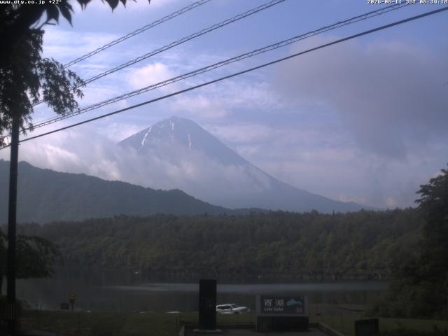 西湖からの富士山