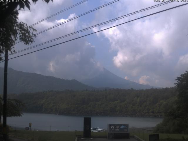 西湖からの富士山