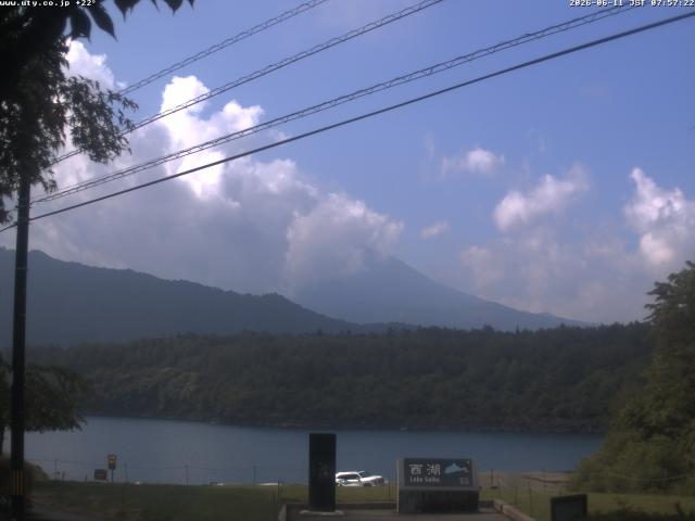 西湖からの富士山