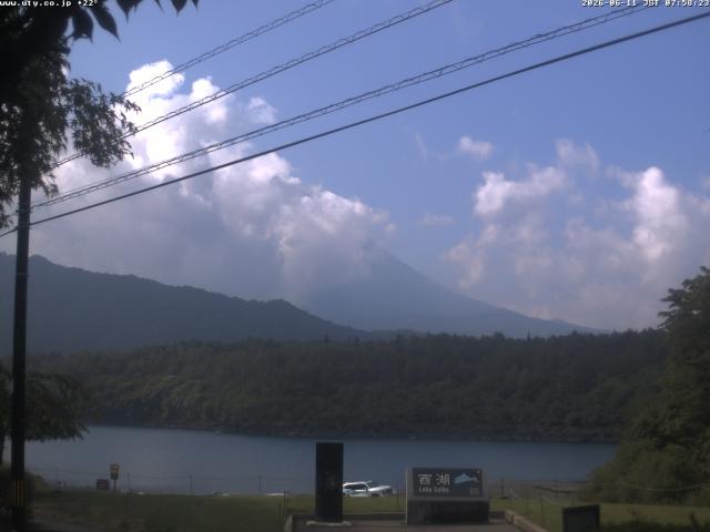 西湖からの富士山