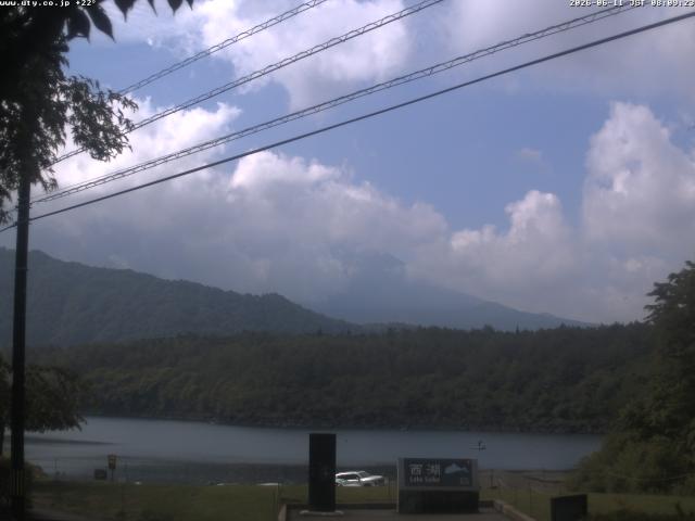 西湖からの富士山