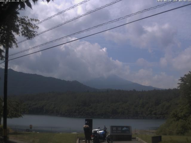 西湖からの富士山