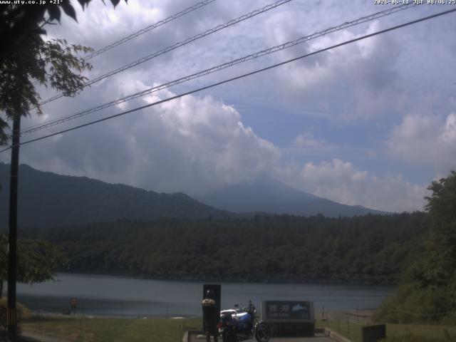 西湖からの富士山