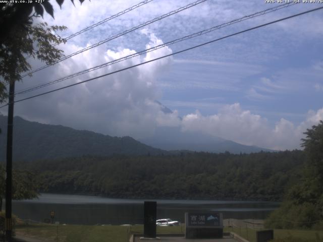 西湖からの富士山