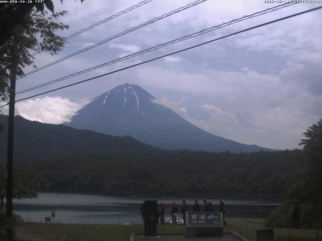 西湖からの富士山