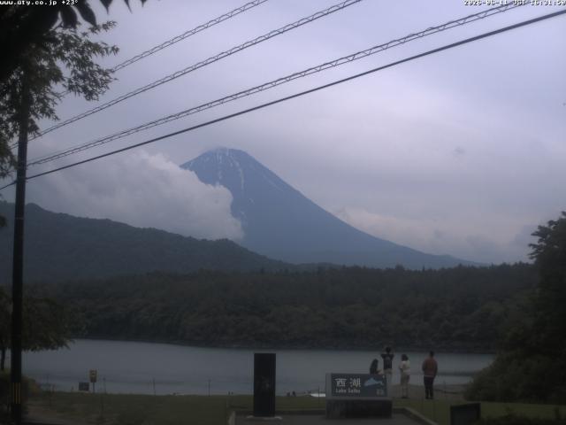 西湖からの富士山