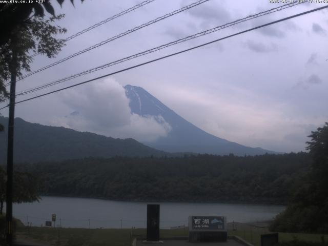 西湖からの富士山