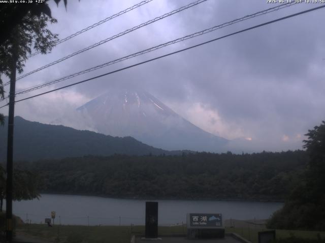 西湖からの富士山