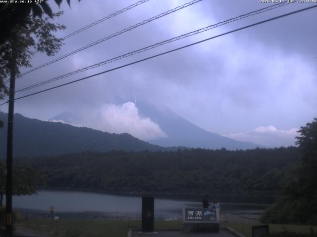 西湖からの富士山