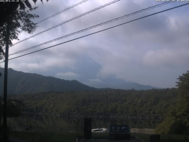 西湖からの富士山