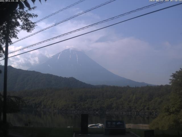 西湖からの富士山