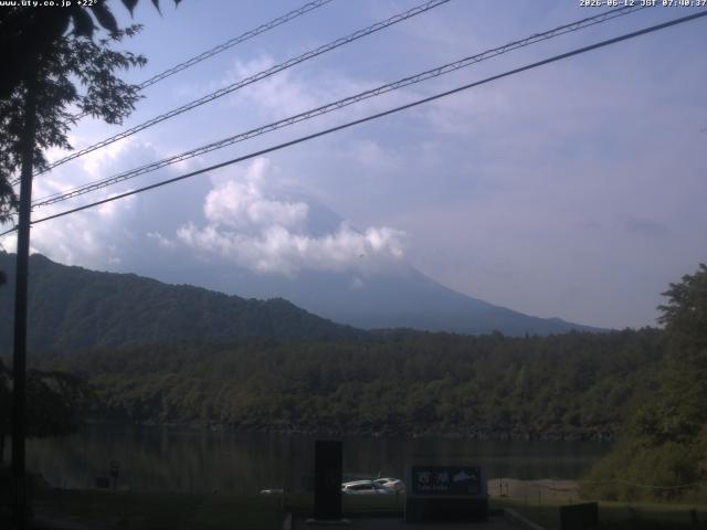 西湖からの富士山