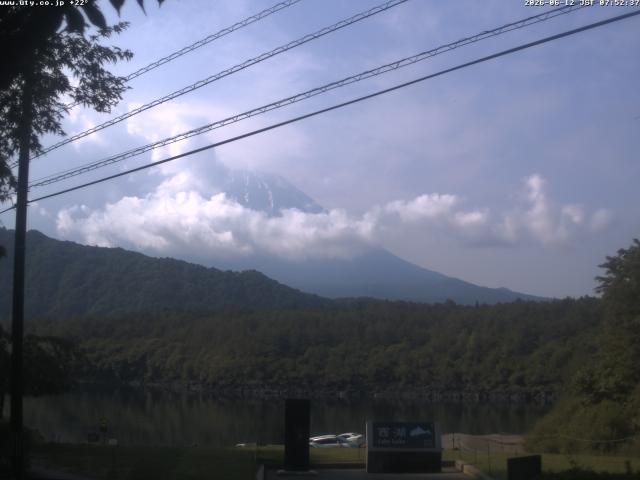西湖からの富士山