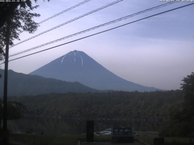 西湖からの富士山