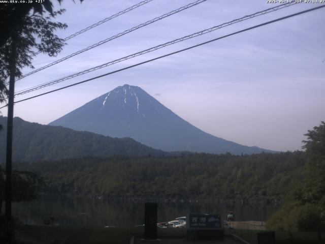 西湖からの富士山