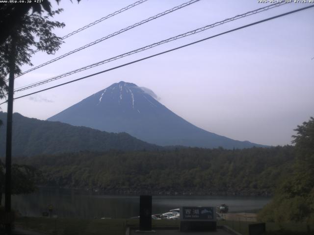 西湖からの富士山
