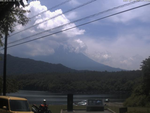 西湖からの富士山
