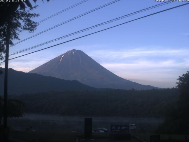 西湖からの富士山