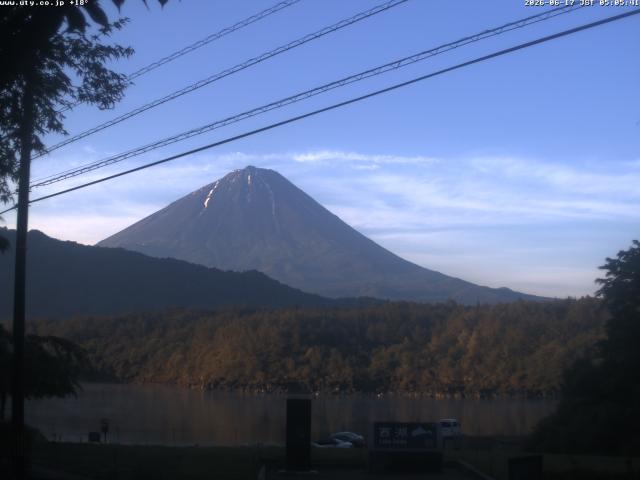 西湖からの富士山