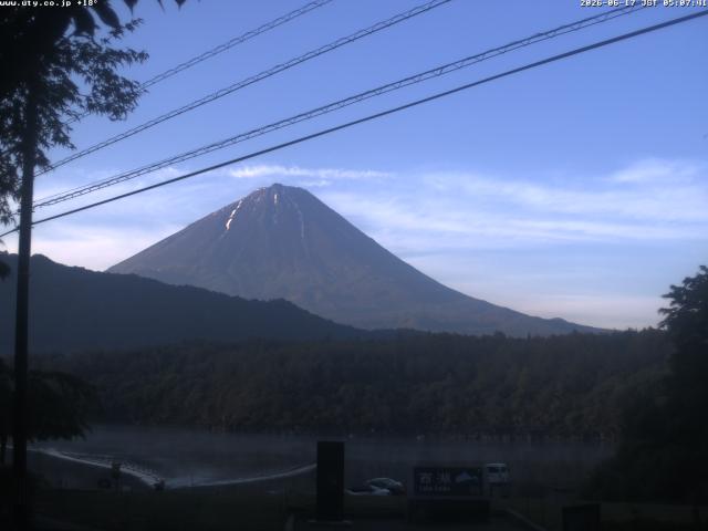 西湖からの富士山