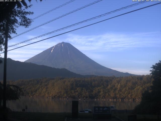 西湖からの富士山