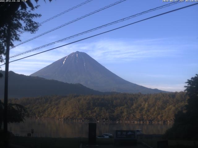 西湖からの富士山