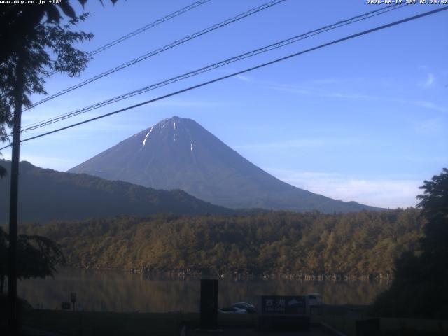 西湖からの富士山