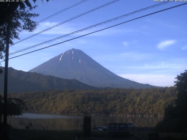 西湖からの富士山