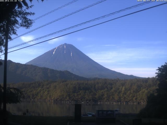 西湖からの富士山
