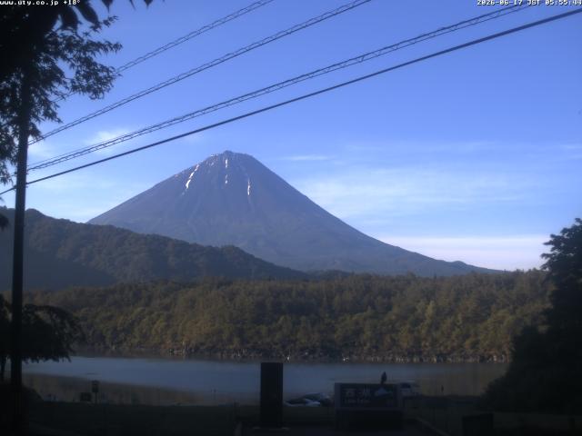 西湖からの富士山