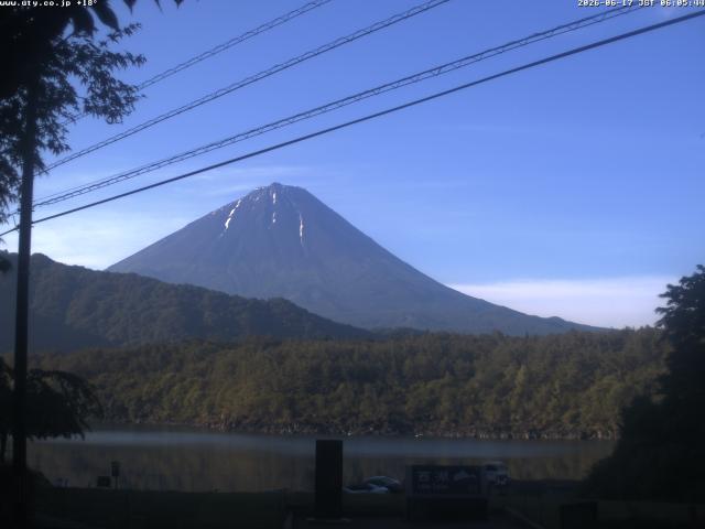 西湖からの富士山