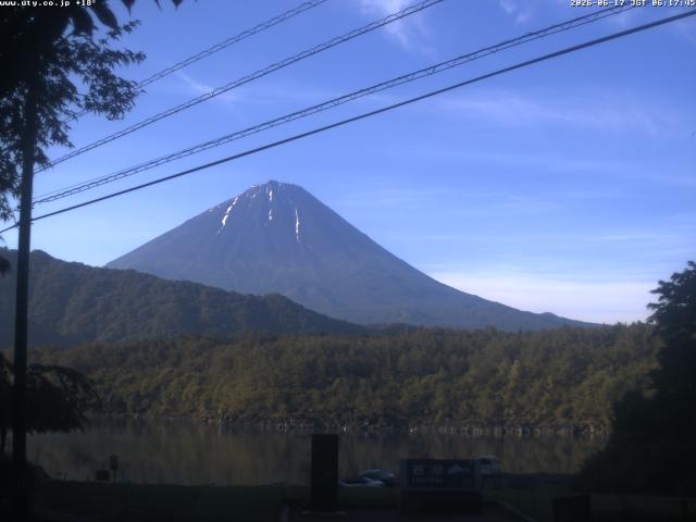 西湖からの富士山