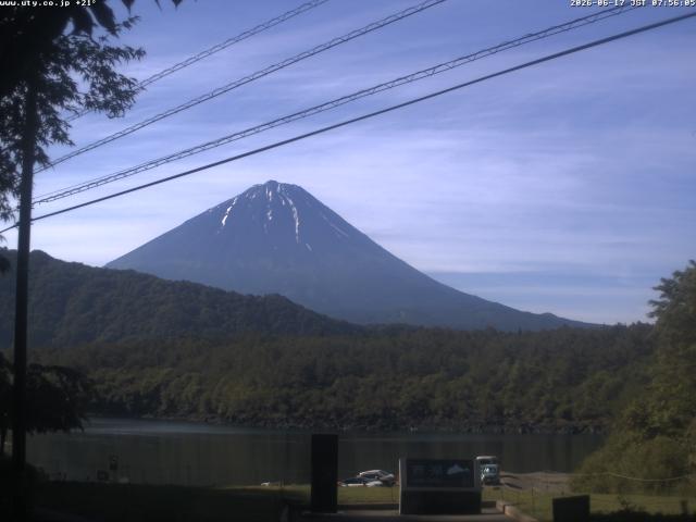 西湖からの富士山