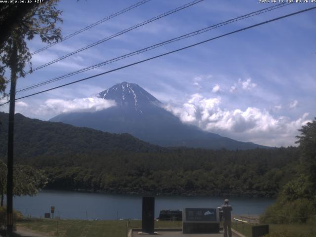 西湖からの富士山