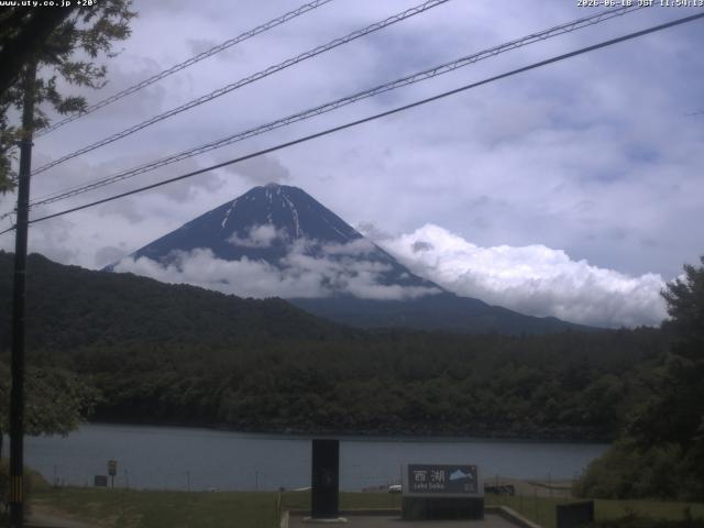 西湖からの富士山