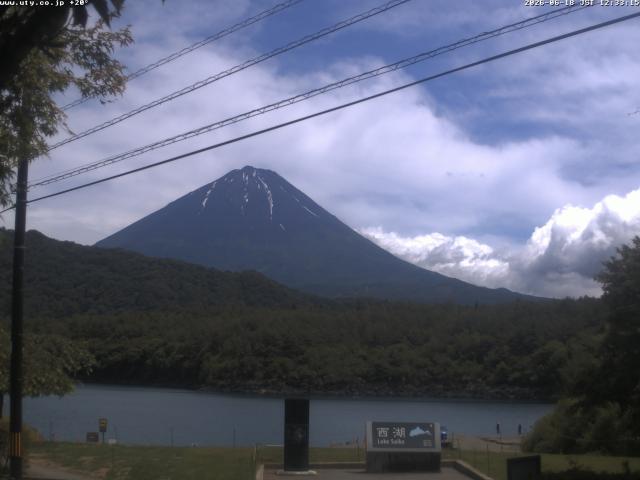 西湖からの富士山