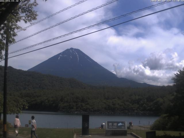 西湖からの富士山