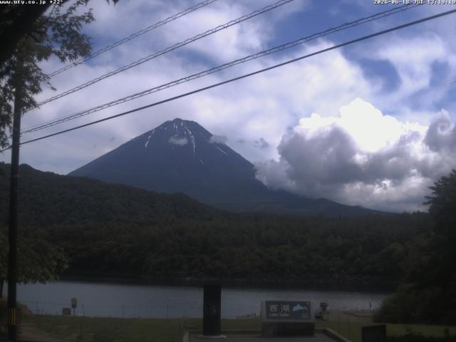西湖からの富士山