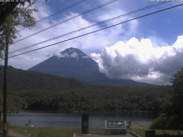 西湖からの富士山