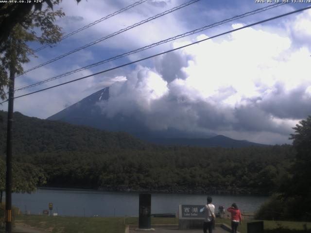 西湖からの富士山