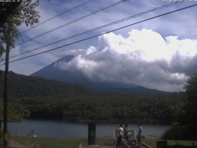 西湖からの富士山