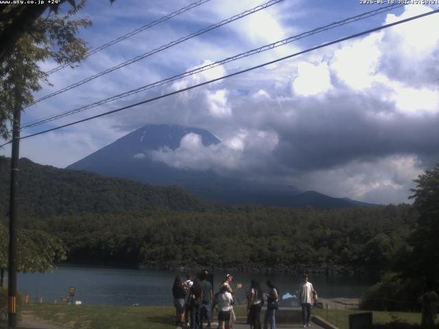 西湖からの富士山
