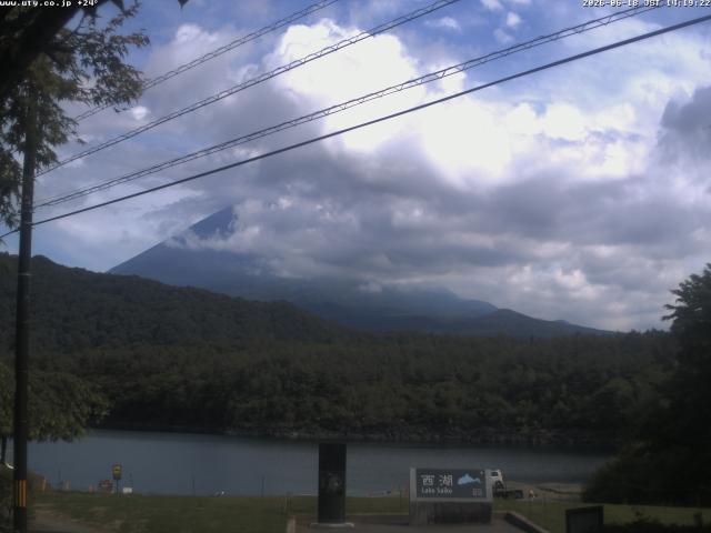 西湖からの富士山
