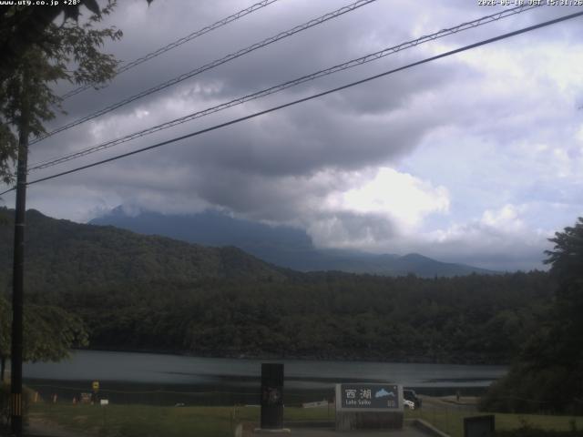 西湖からの富士山