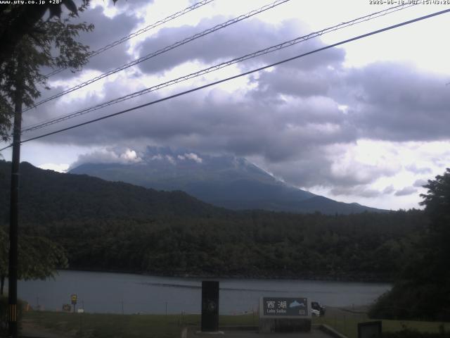 西湖からの富士山
